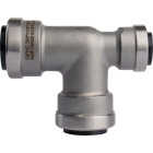 QuickFitting 3/4 In. x 1/2 In. x 3/4 In. Push-to-Connect Stainless Steel Reducing Tee Image 1