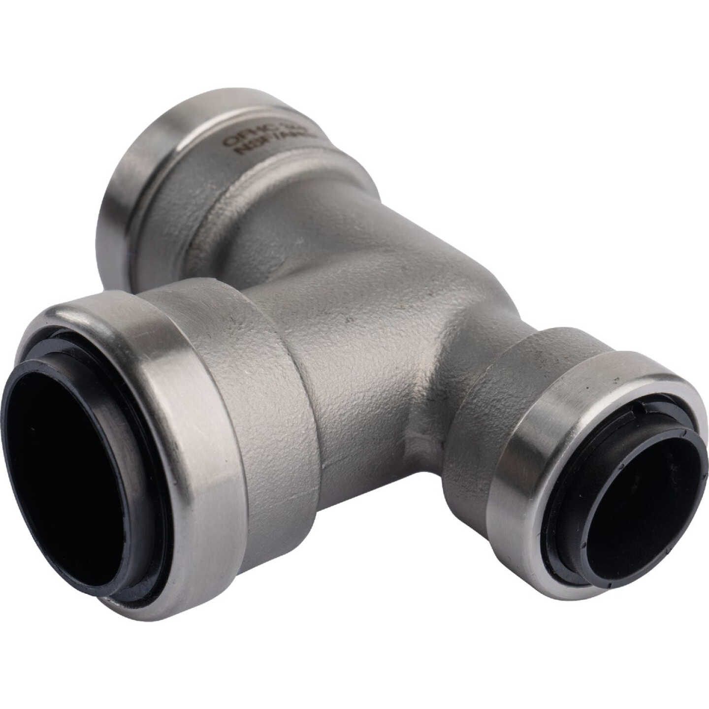 QuickFitting 3/4 In. x 1/2 In. x 3/4 In. Push-to-Connect Stainless Steel Reducing Tee Image 4