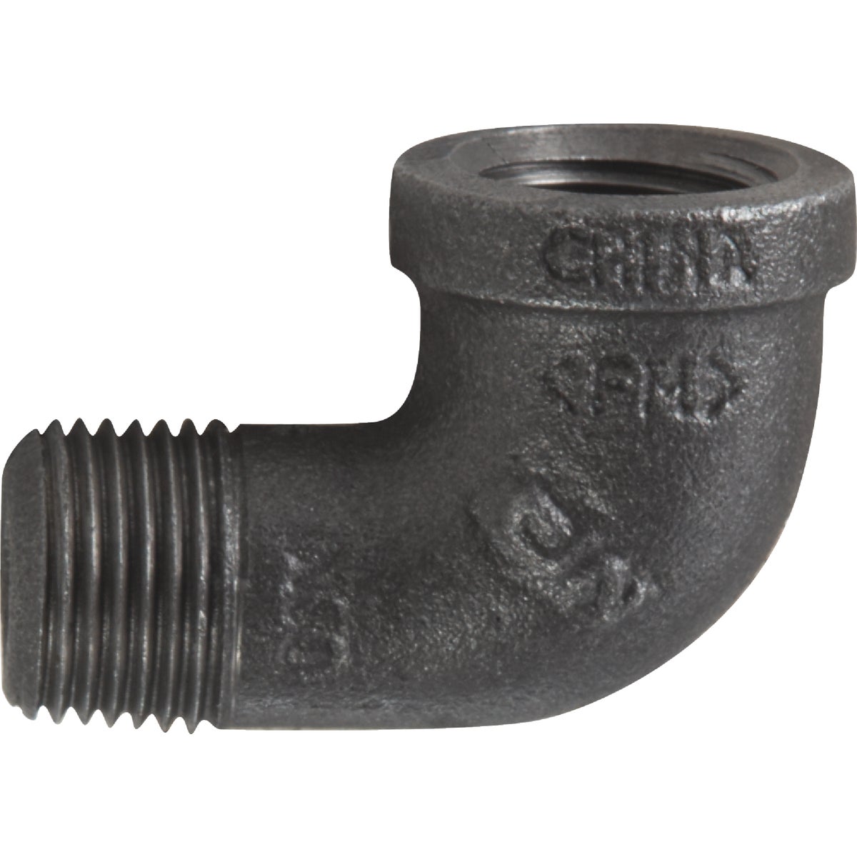 Southland 1/2 In. 90 Deg. Street Malleable Black Iron Elbow (1/4 Bend) Image 1