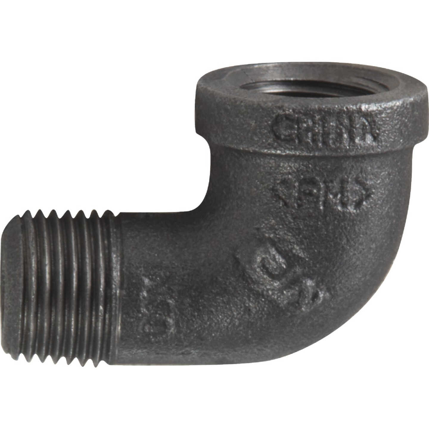 Southland 1/2 In. 90 Deg. Street Malleable Black Iron Elbow (1/4 Bend) Image 1
