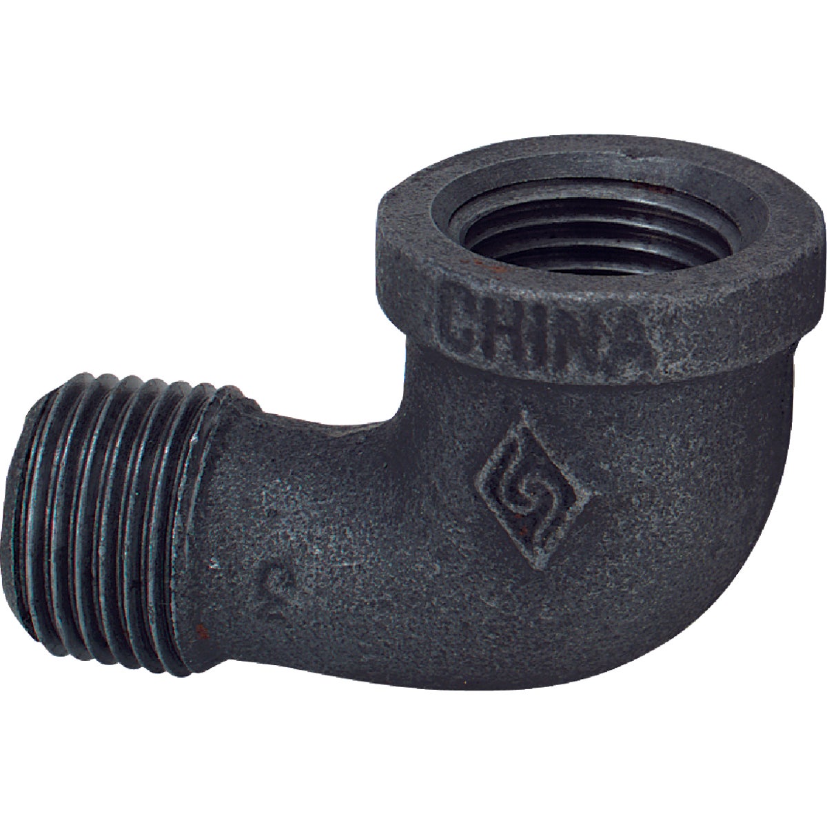 Southland 1/2 In. 90 Deg. Street Malleable Black Iron Elbow (1/4 Bend) Image 2