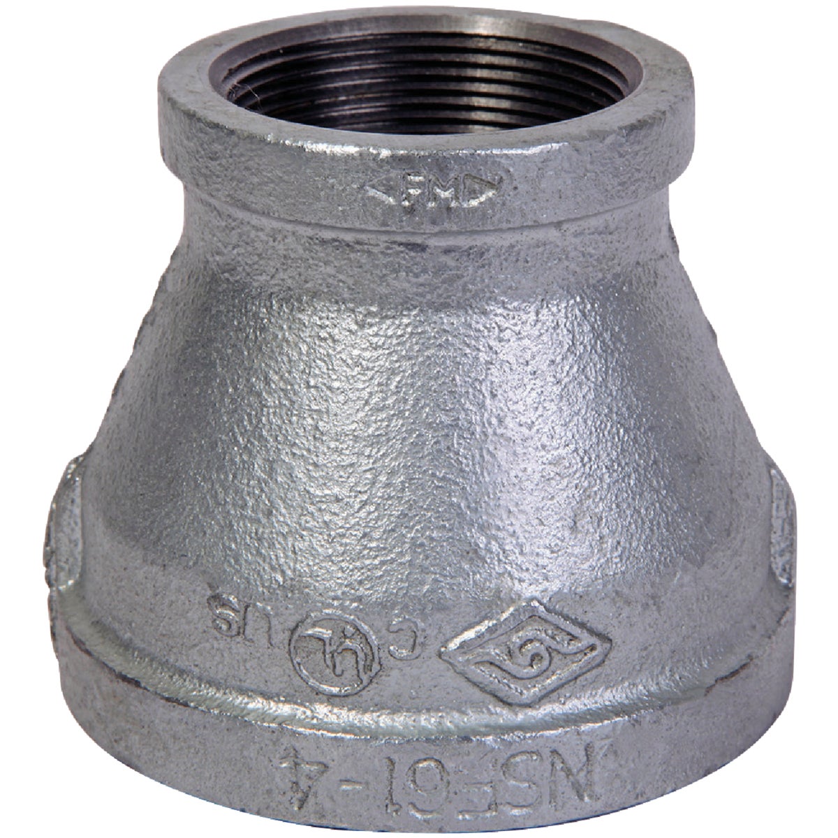 Southland 1-1/2 In. x 1-1/4 In. FPT Reducing Galvanized Coupling Image 1