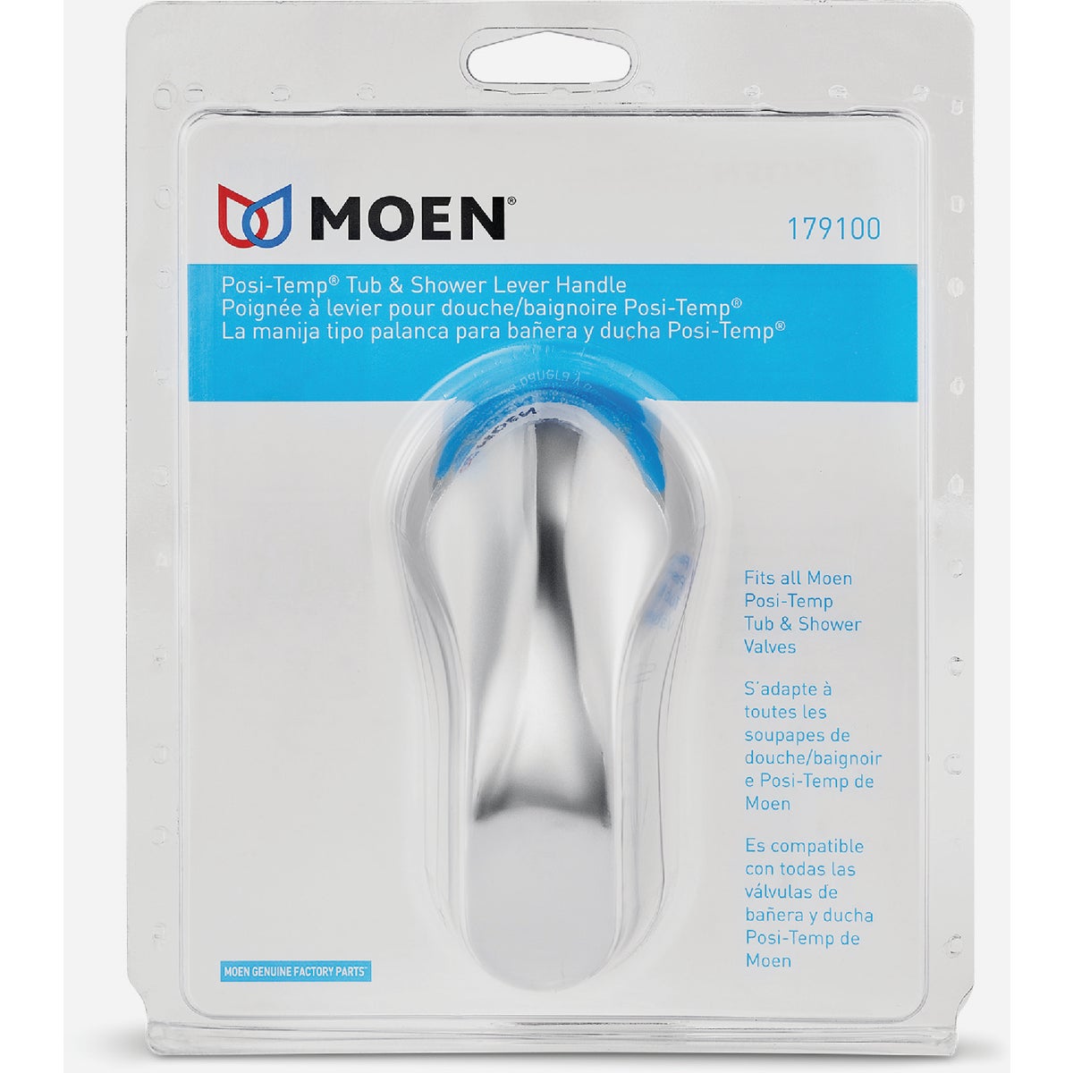 Moen Adler Posi-Temp Lever Handle Kit, Chrome Image 2
