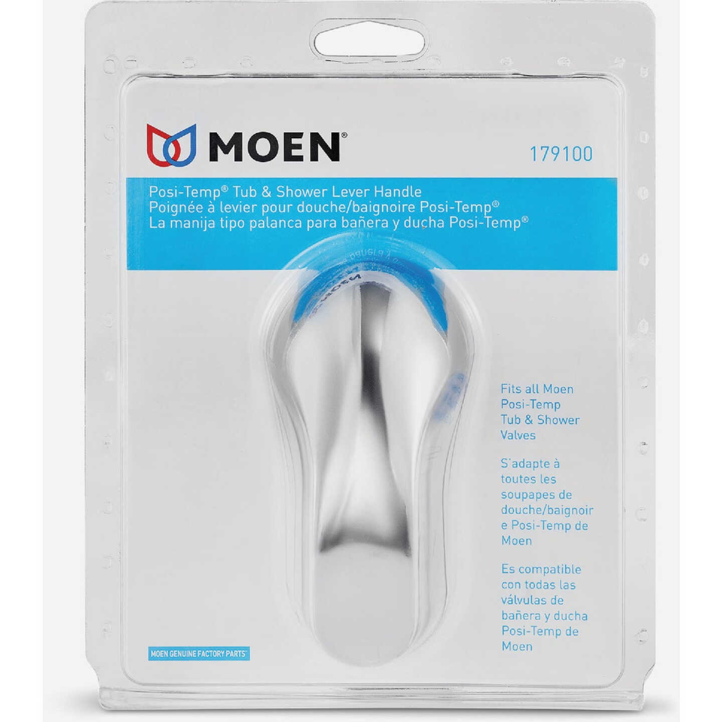 Moen Adler Posi-Temp Lever Handle Kit, Chrome Image 2