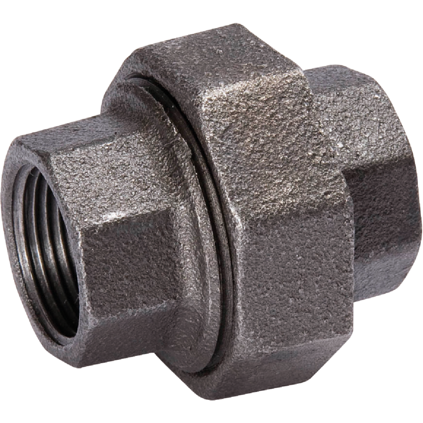 Southland 1-1/4 In. Ground Joint Malleable Black Iron Union Image 1