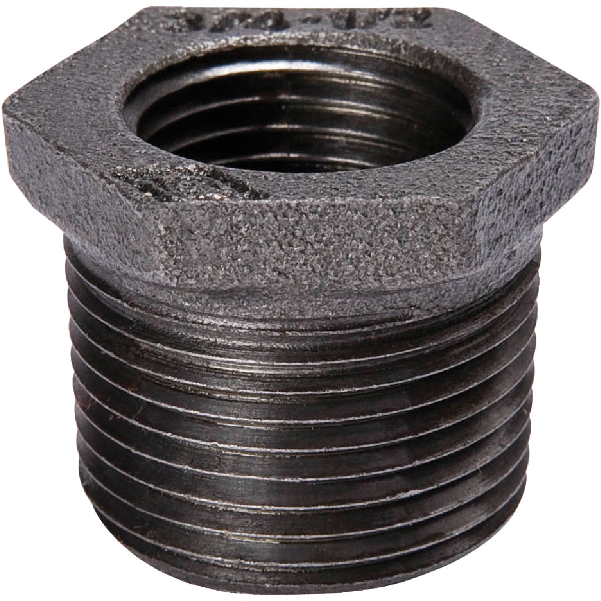 B&K 1/2 In. x 1/4 In. Hexagon Black Iron Bushing Image 1