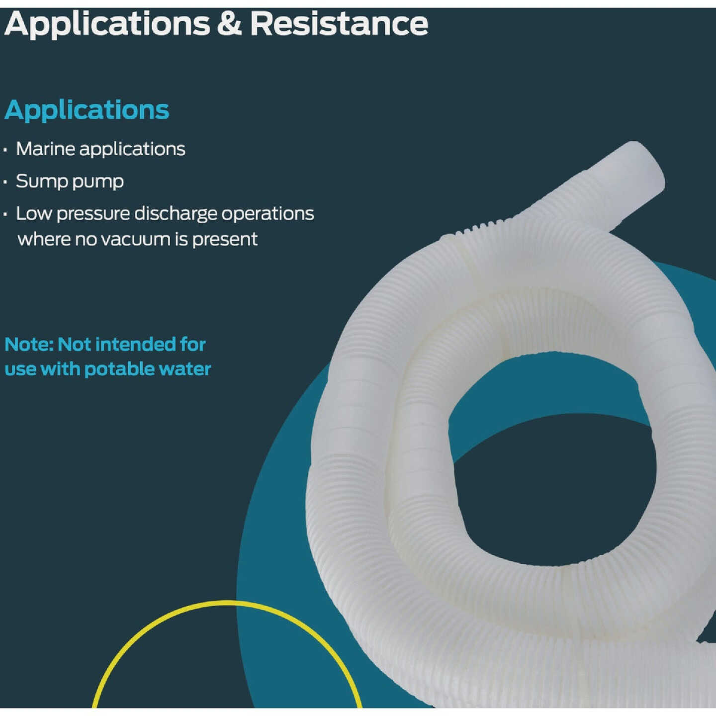 Eastman EZ-Flo 1-1/4 In. ID x 6 Ft. L. White Bilge Hose Image 4