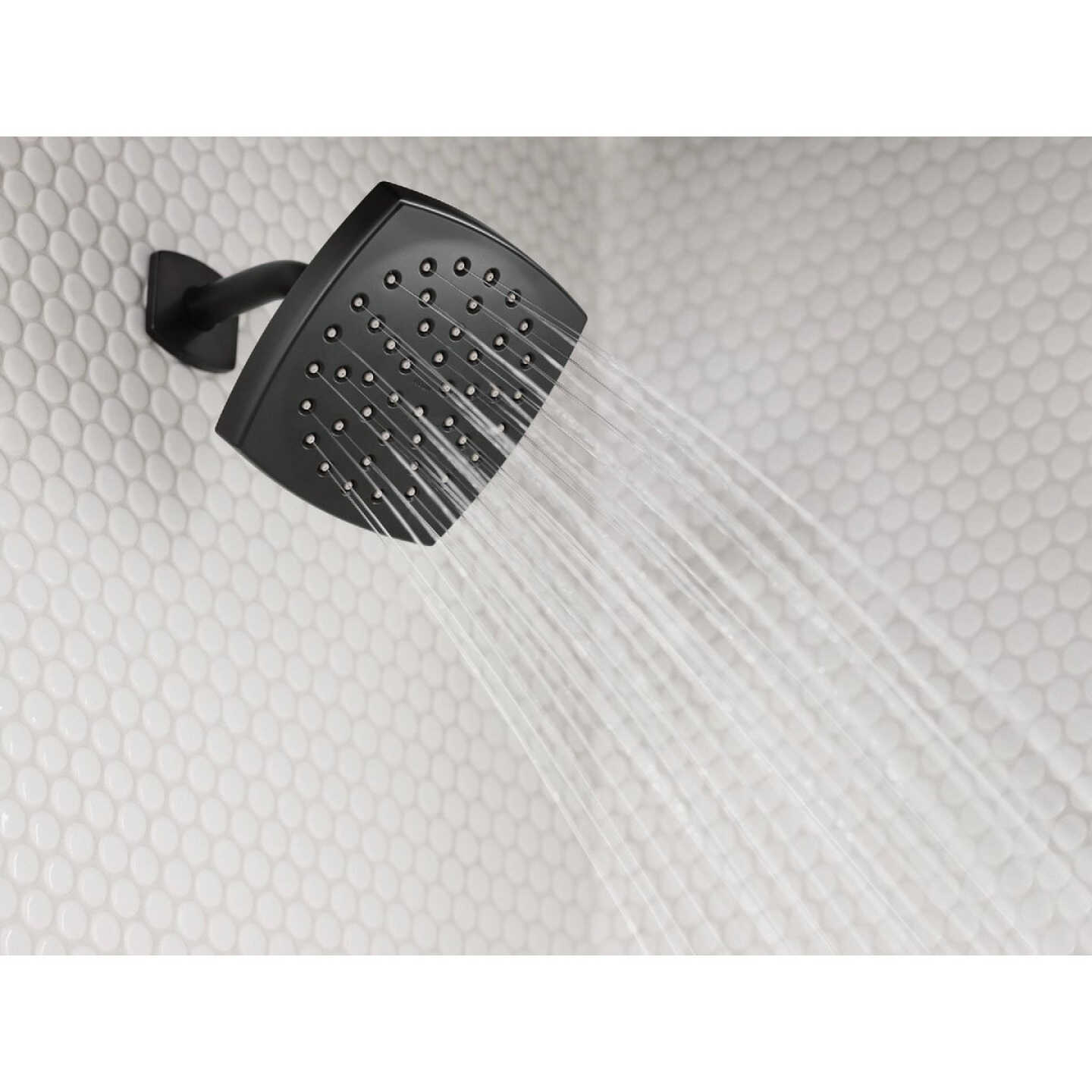 Moen Lindor Posi-Temp 1-Handle Lever Tub & Shower Faucet, Matte Black Image 3