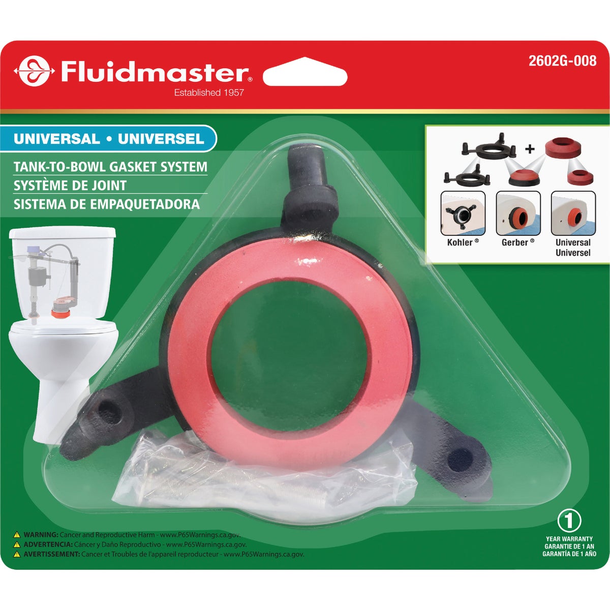Fluidmaster Universal Tank to Bowl Gasket Image 5