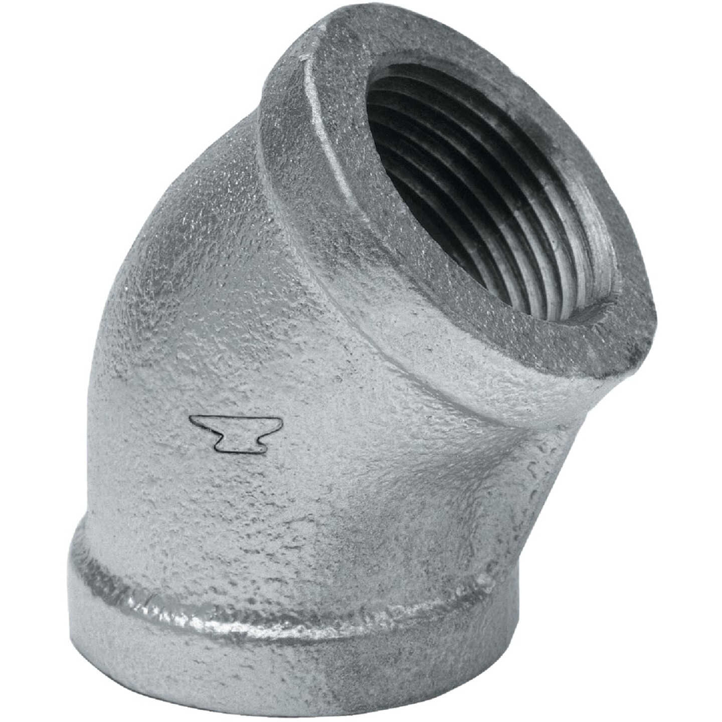 Anvil 1-1/2 In. 45 Deg. Galvanized Elbow (1/8 Bend) Image 1
