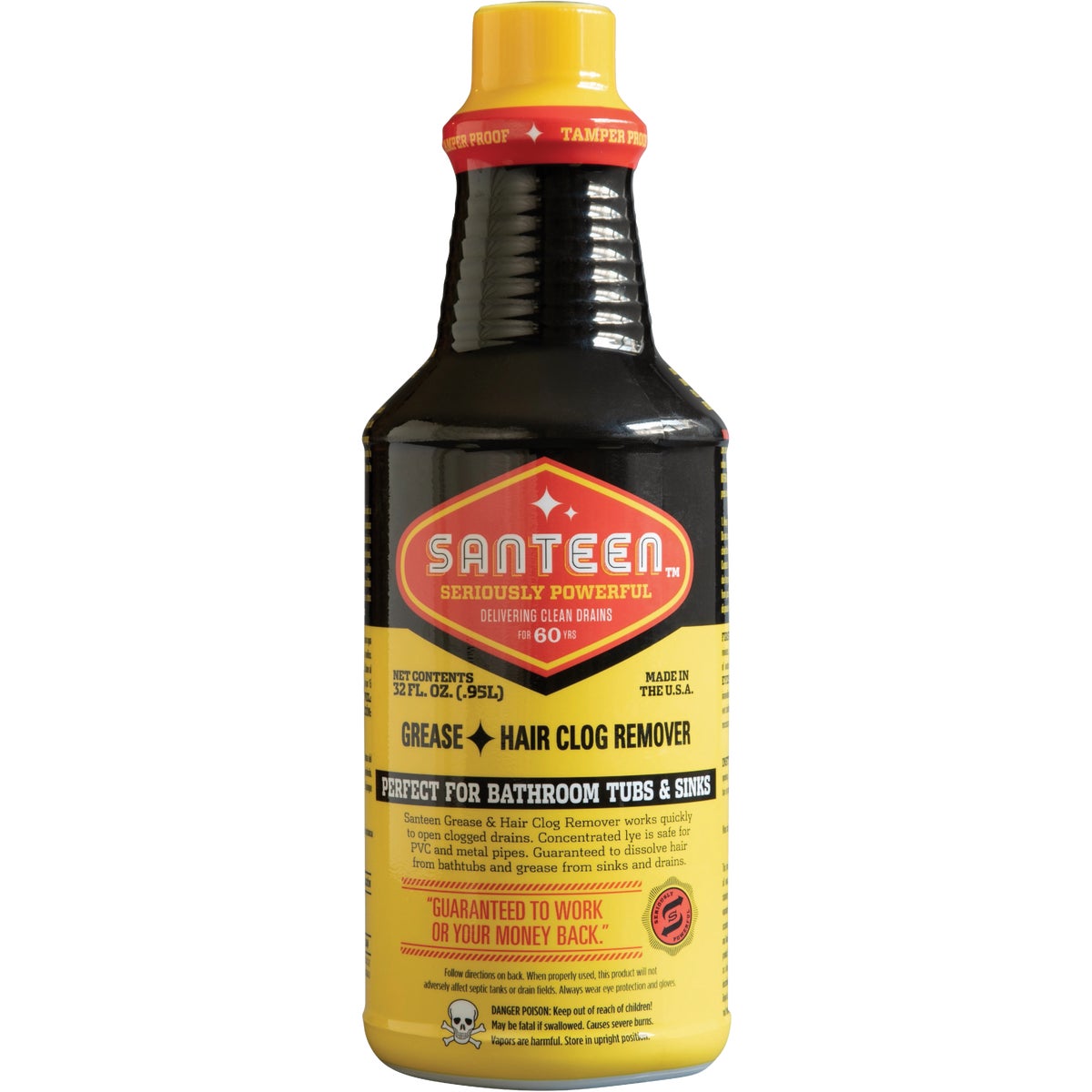 Santeen 32 Oz. Grease & Hair Drain Clog Remover