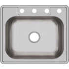 Elkay Dayton 25 In. x 21-1/4 In. x 6-9/16 In. Single Bowl Drop-In Kitchen Sink, Stainless Steel Image 1