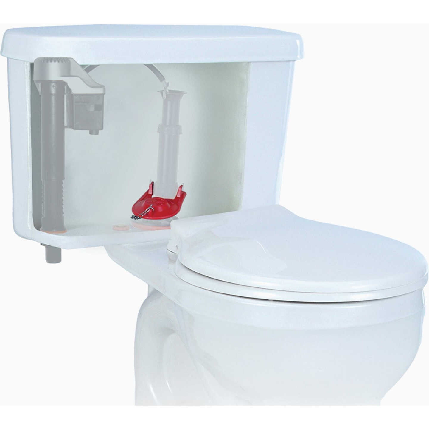 Korky Premium Universal Tank Ball Red Flapper Image 5