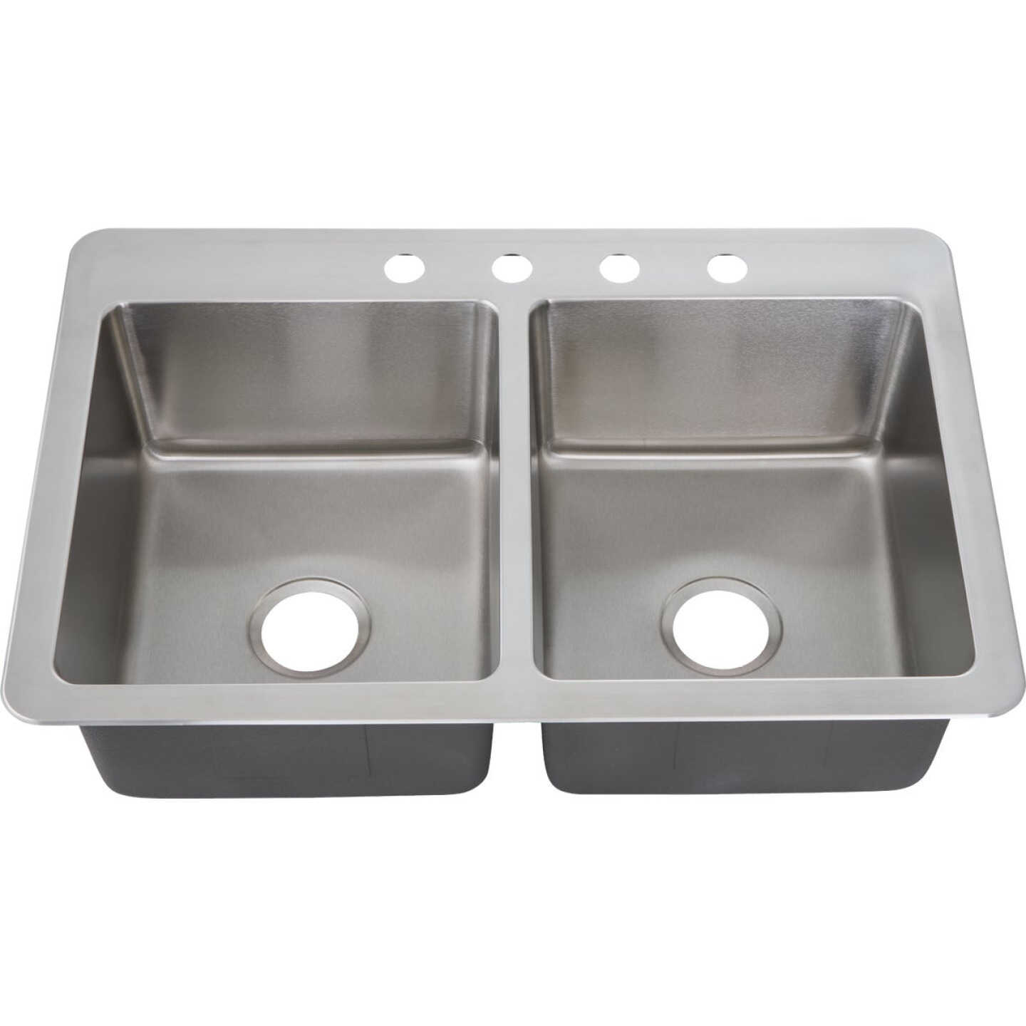 Stylebuilt 33 In. x 22 In. x 9 In. 50/50 Double Bowl Dual Mount Kitchen Sink Image 2