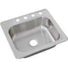 Common Goods 25 In. x 22 In. x 8 In. Single Bowl Top Mount Kitchen Sink Image 1