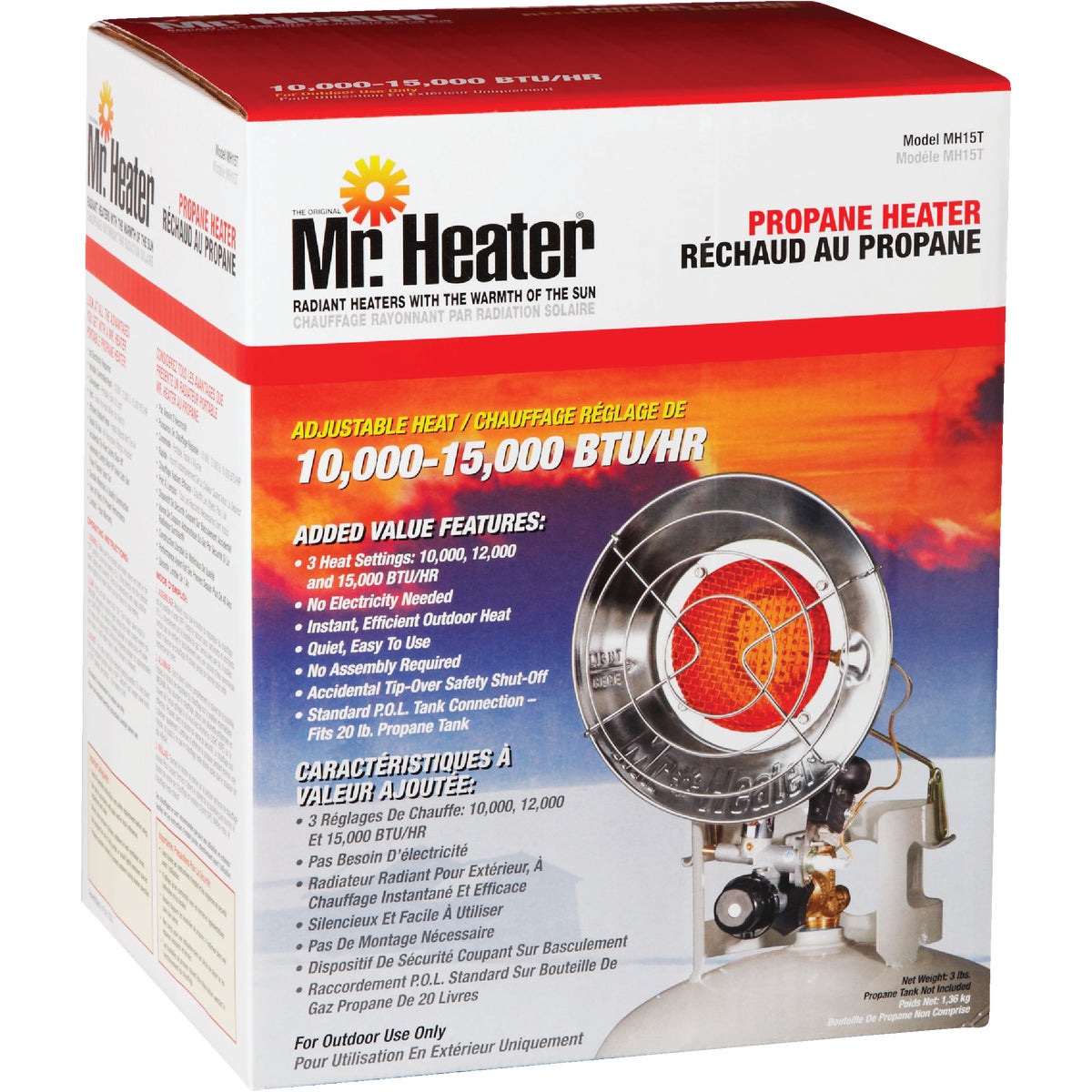 MR. HEATER 15,000 BTU Radiant Single Tank Top Propane Heater Image 10
