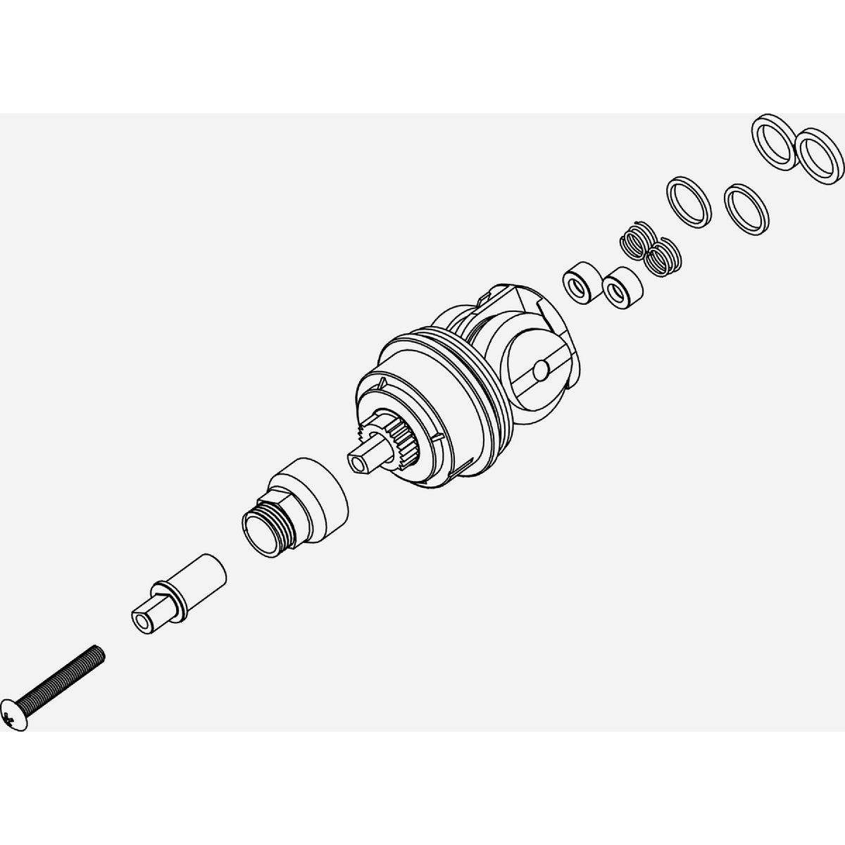 Danco Cartridge for Delta 1500/1700 Series Tub & Shower Faucets Image 3