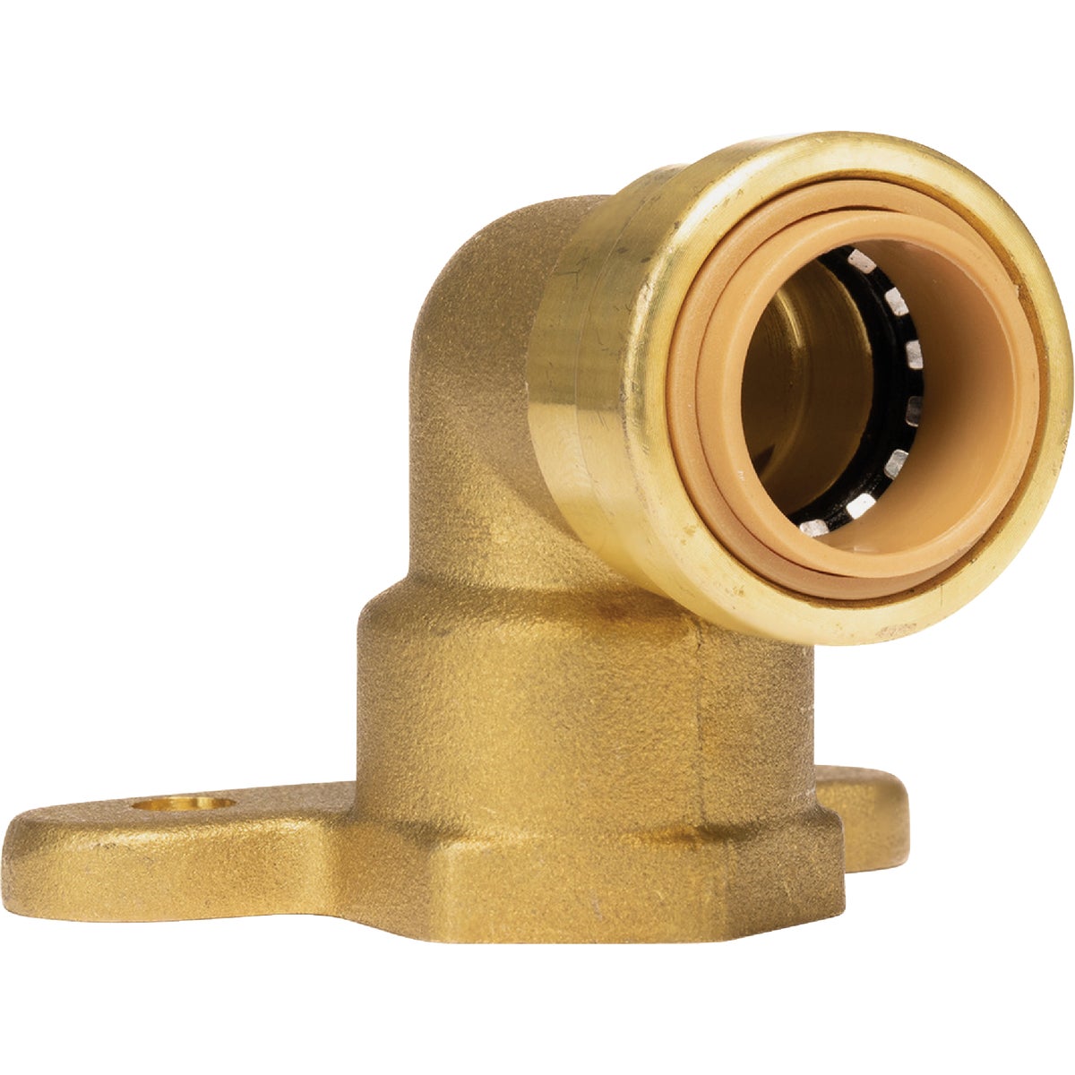 QuickFitting 1/2 In. Push-to-Connect x 1/2 In. FNPT Brass 90 Deg Hy-Ear Elbow
