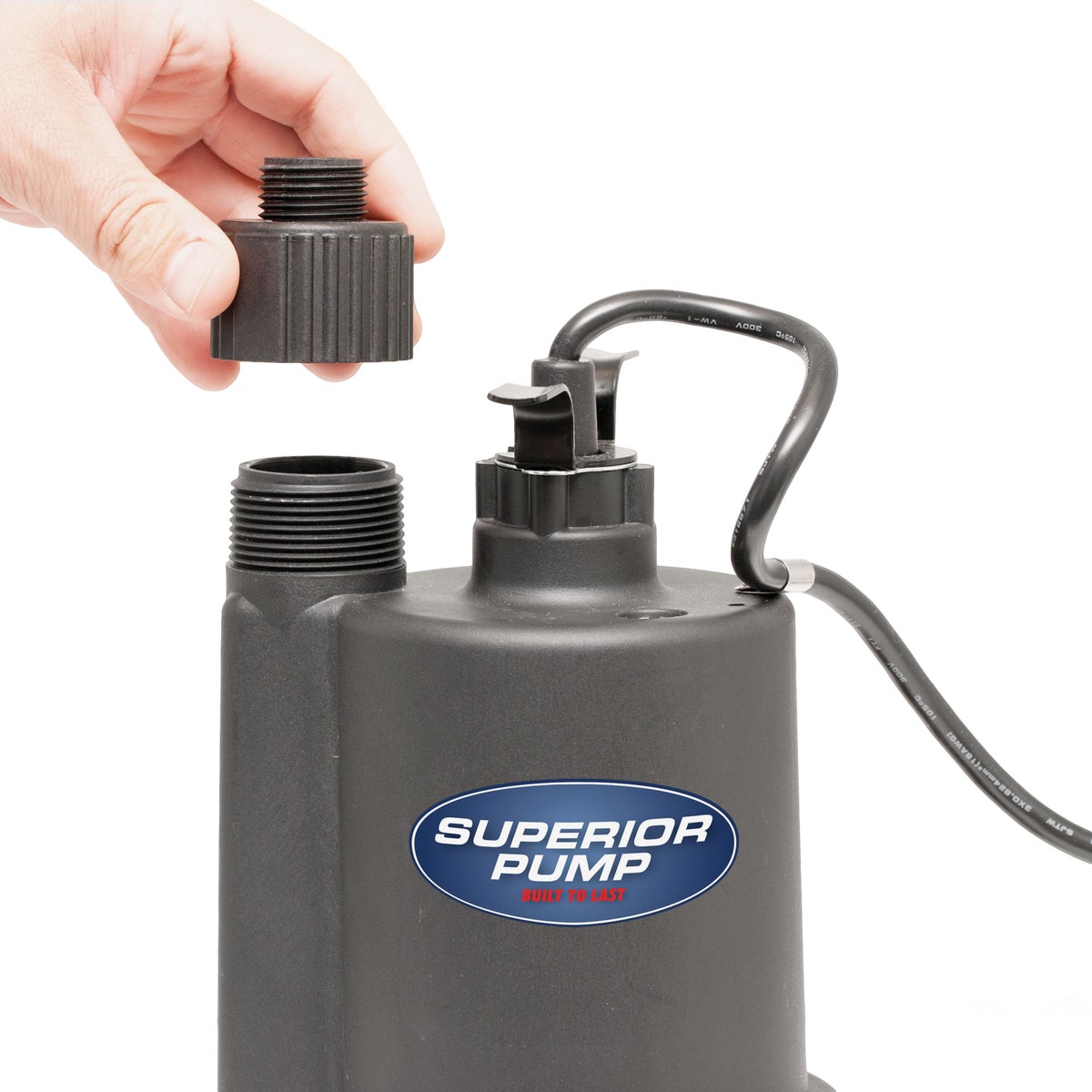 Superior Pump 1/4 HP 1800 GPH Thermoplastic Submersible Utility Pump Image 3