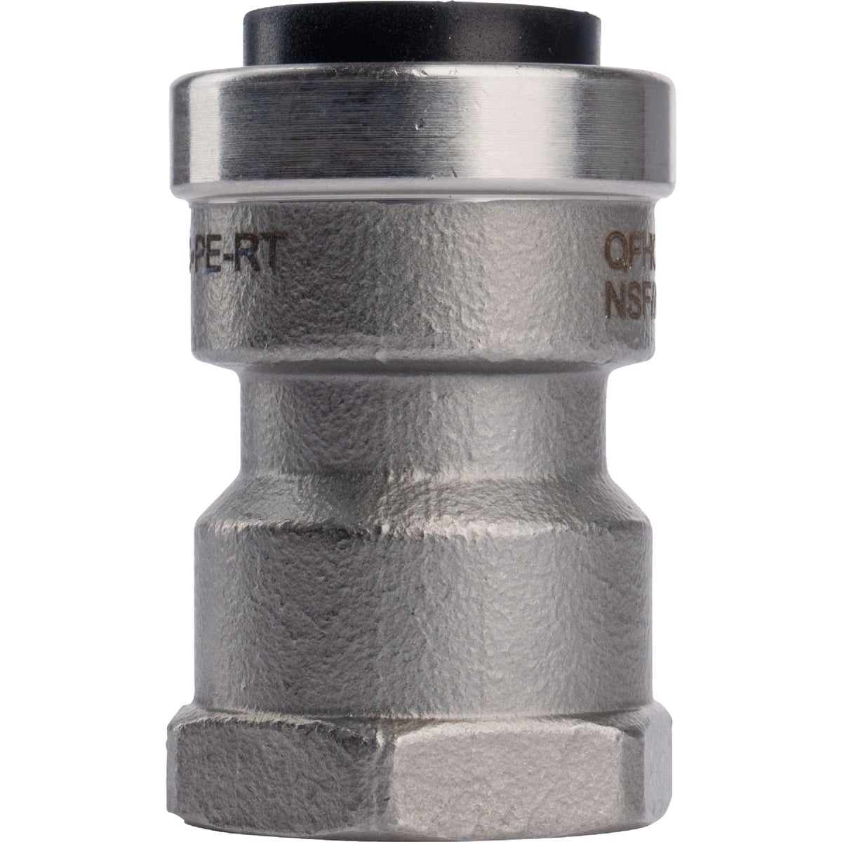 QuickFitting 1/2 In. Push-to-Connect x 1/2 In. FNPT Stainless Steel Straight Female Adapter