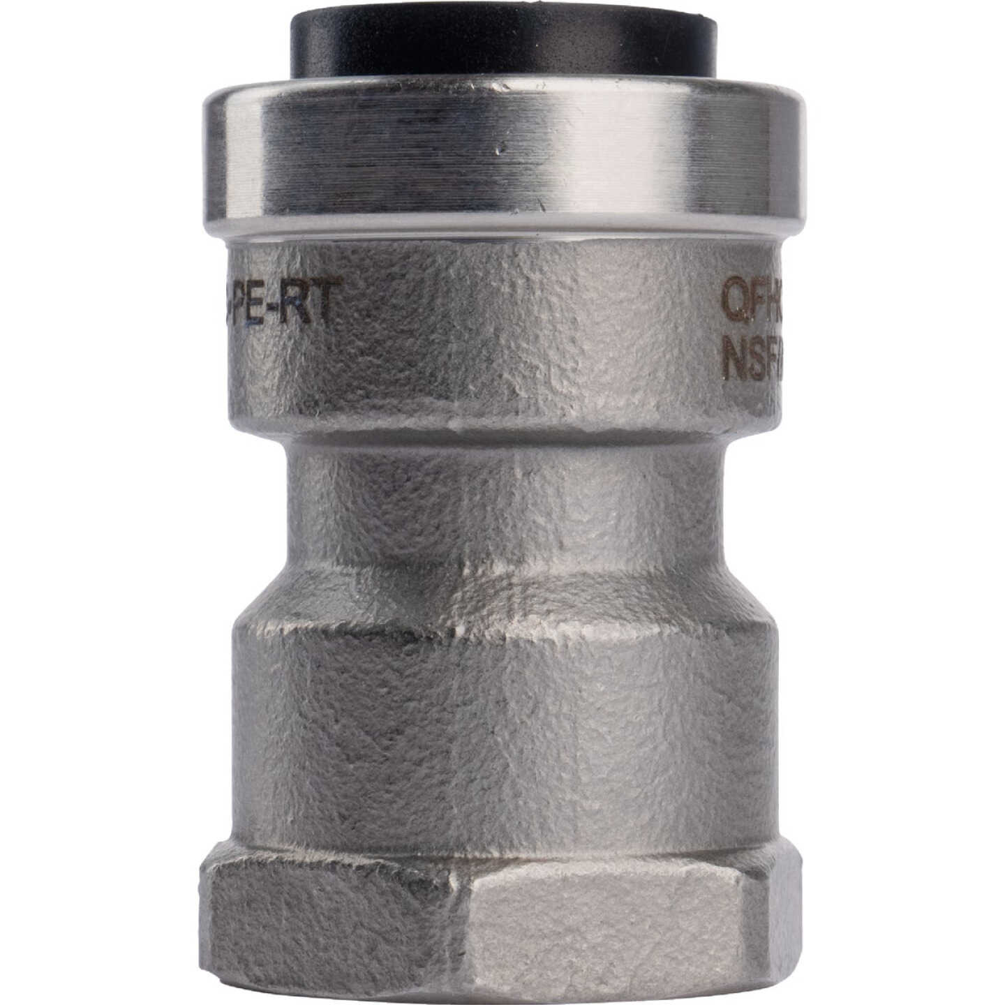 QuickFitting 1/2 In. Push-to-Connect x 1/2 In. FNPT Stainless Steel Straight Female Adapter Image 1