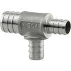 PlumbEeze 3/4 In. x 1/2 In. x 1/2 In. Stainless Steel PEX Tee Image 1