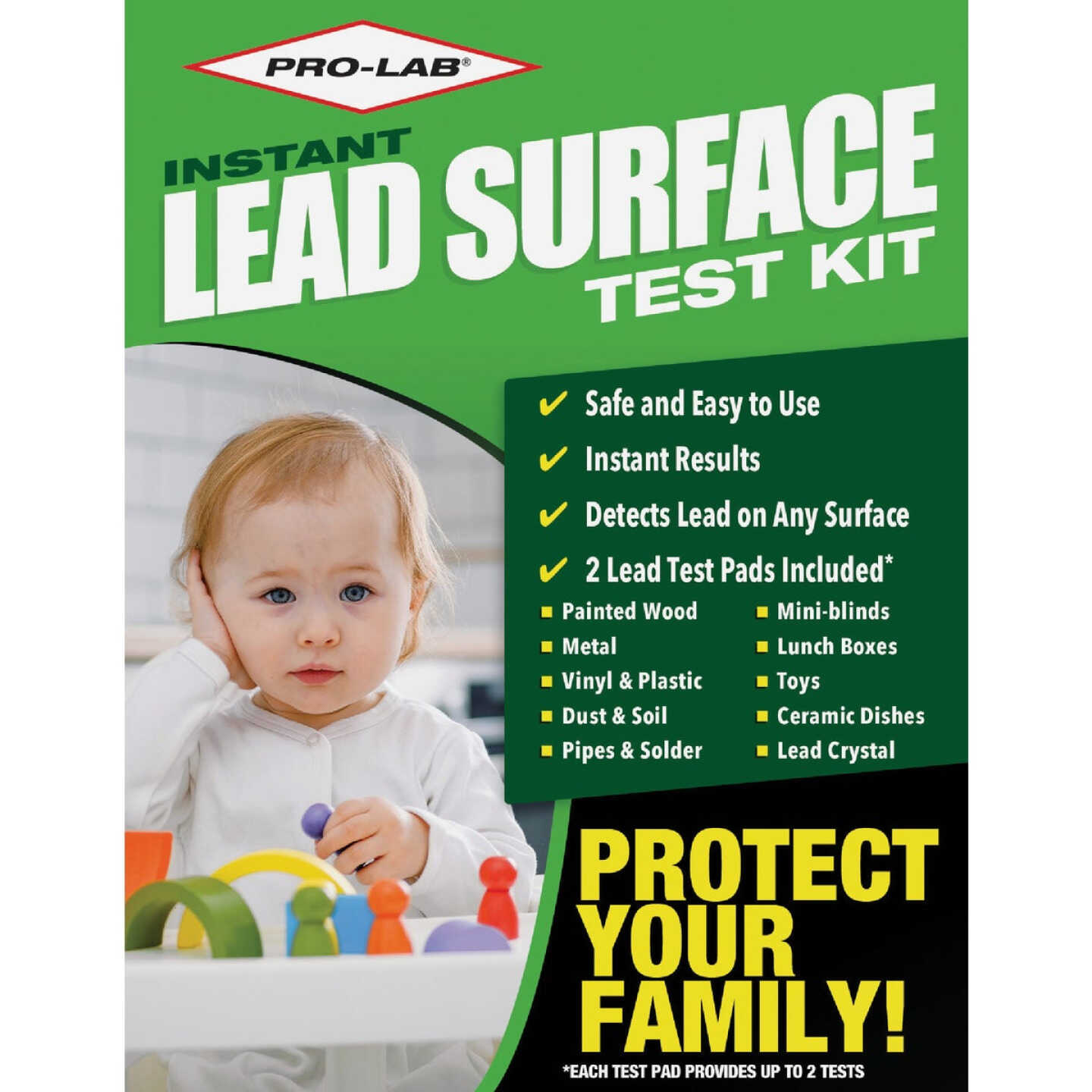 Pro Lab Instant Results Test Strips Lead Surface Test Kit (2-Pack) Image 1