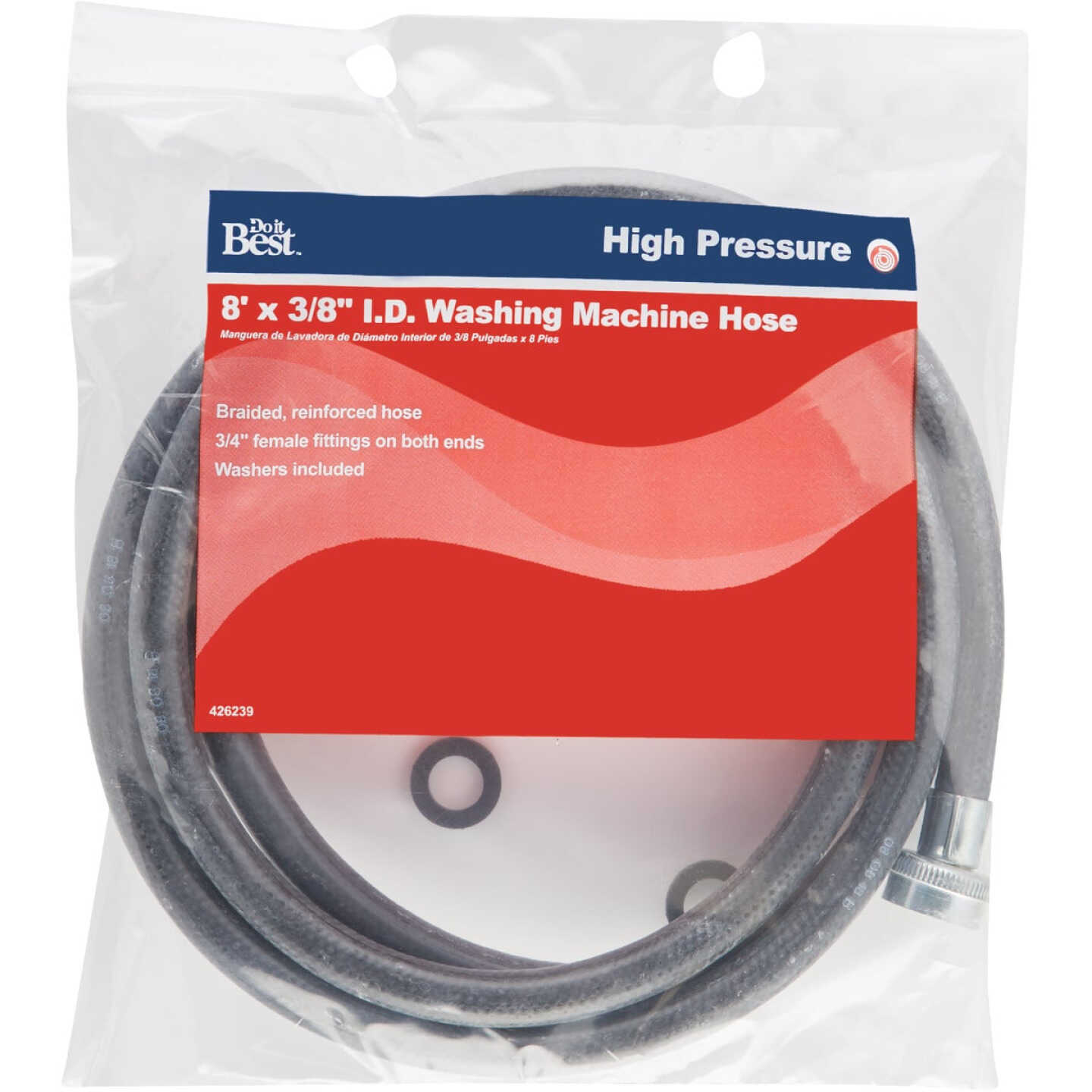 Do it 8 Ft. Reinforced EPDM Rubber Inlet Pressure Hose Image 2