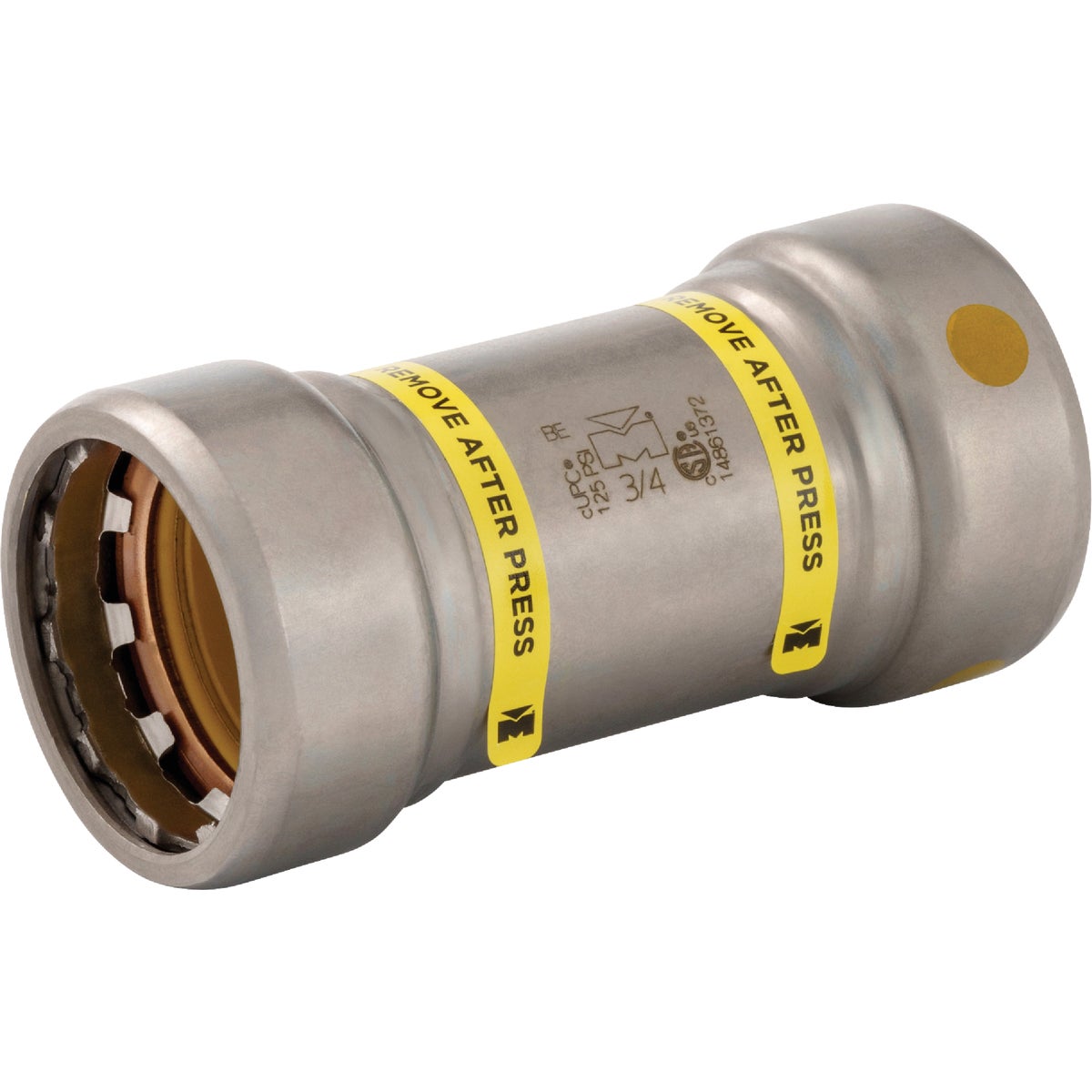 Streamline 3/4 In. P x P Carbon Steel No-Stop Coupling