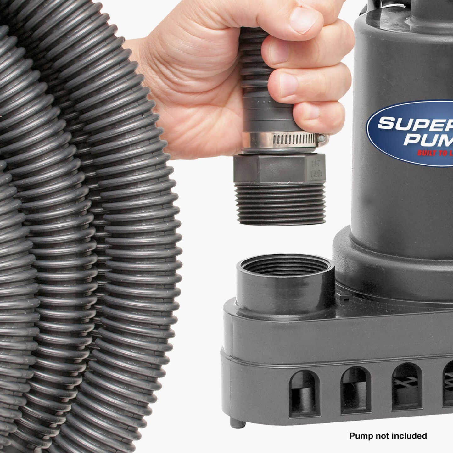 Superior Pump 1-1/4 In. Dia. x 24 Ft. L Universal Sump Pump Hose Kit Image 2