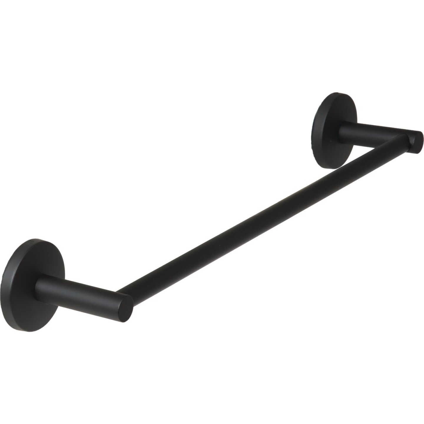 Home Impressions Triton 24 In. Matte Black Towel Bar Image 2