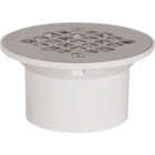 Sioux Chief 2 In. x 3 In. PVC/Stainless Steel Screw Floor Drain Image 1