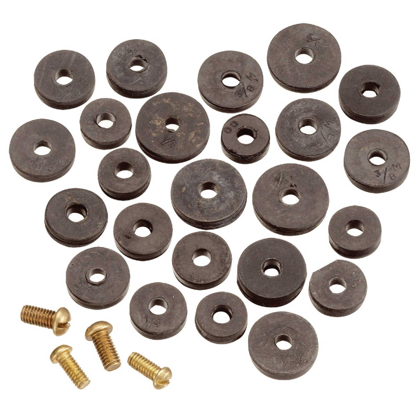 Do it Best Assorted Black Flat Faucet Washer (20 Ct.) Image 1