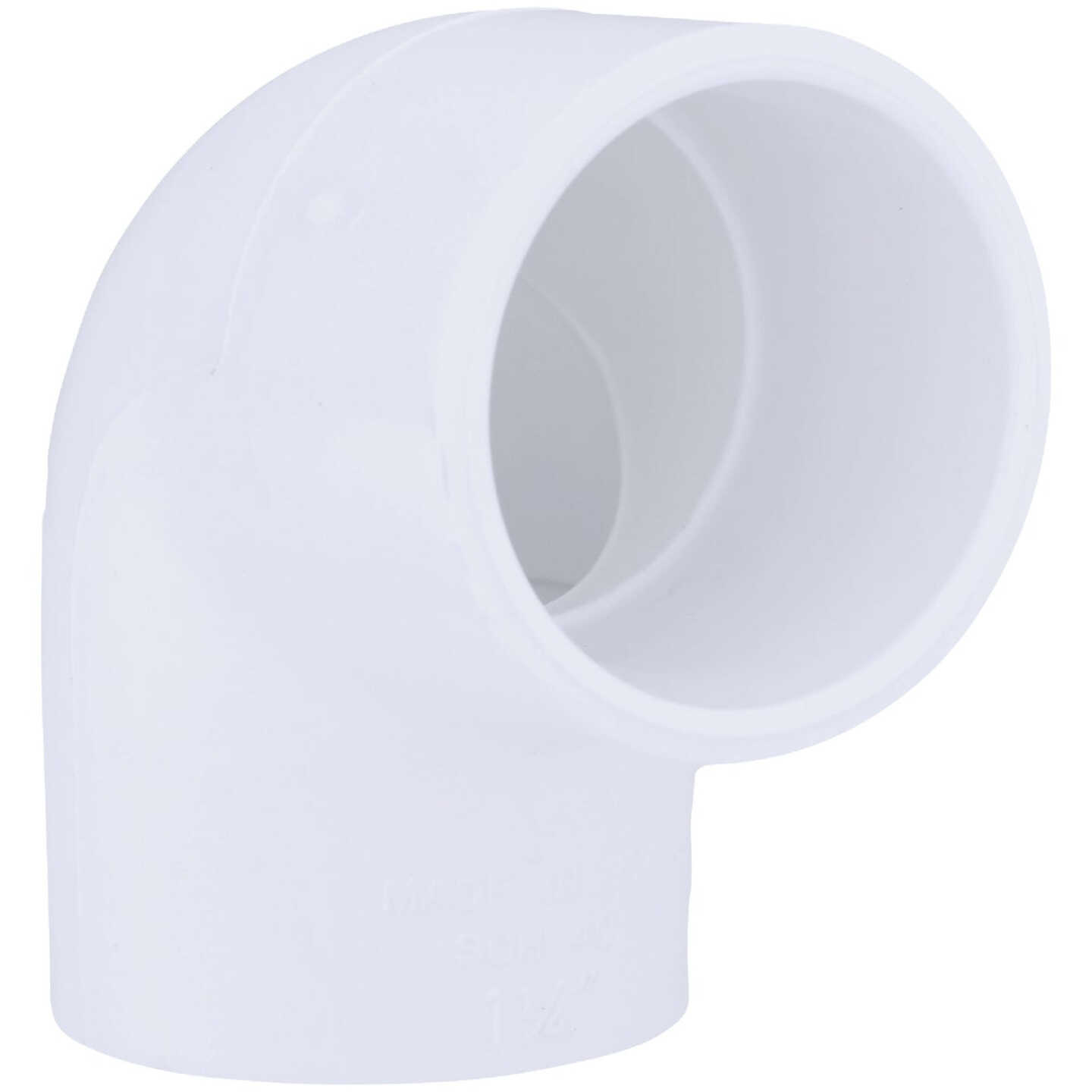 Charlotte Pipe 1-1/4 In. Slip x Slip Schedule 40 90 Deg. PVC Elbow (1/4 Bend) Image 1