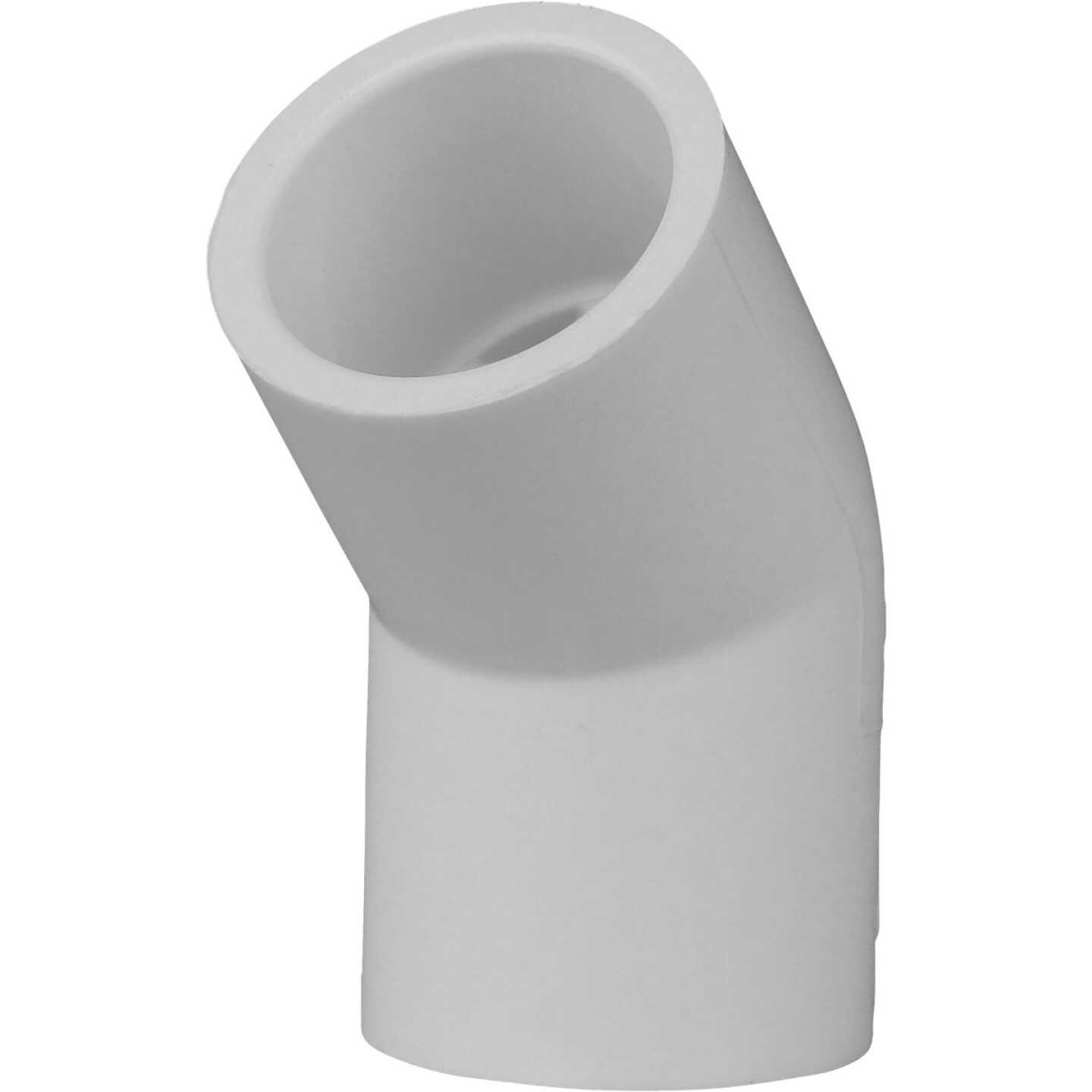Charlotte Pipe 1/2 In. Slip x Slip Schedule 40 45 Deg. PVC Elbow (1/8 Bend) Image 1