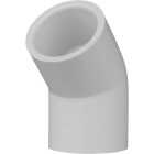 Charlotte Pipe 1 In. Slip x Slip Schedule 40 45 Deg. PVC Elbow (1/8 Bend) Image 1