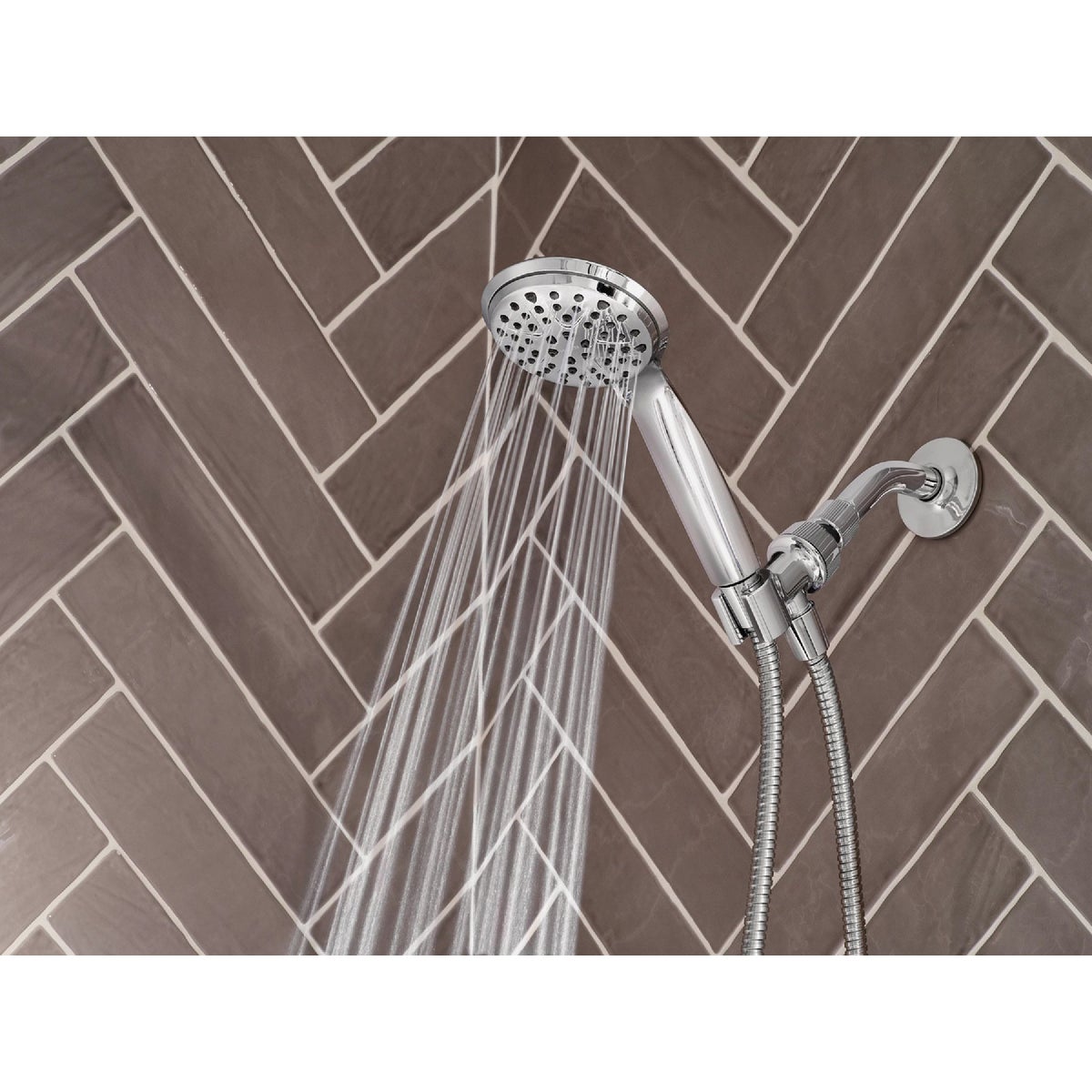 Moen Chrome 6-Function 4 In. Dia. Spray Head Handheld Shower Image 2