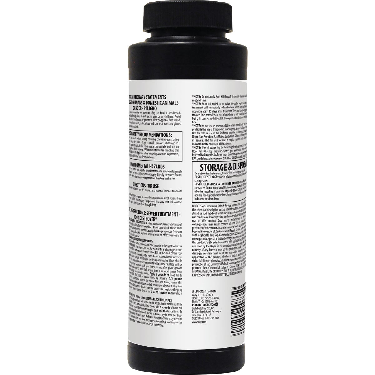 Zep 2 Lb. Granular Root Killer Image 2