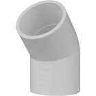 Charlotte Pipe 1-1/2 In. Slip x Slip Schedule 40 45 Deg. PVC Elbow (1/8 Bend) Image 1
