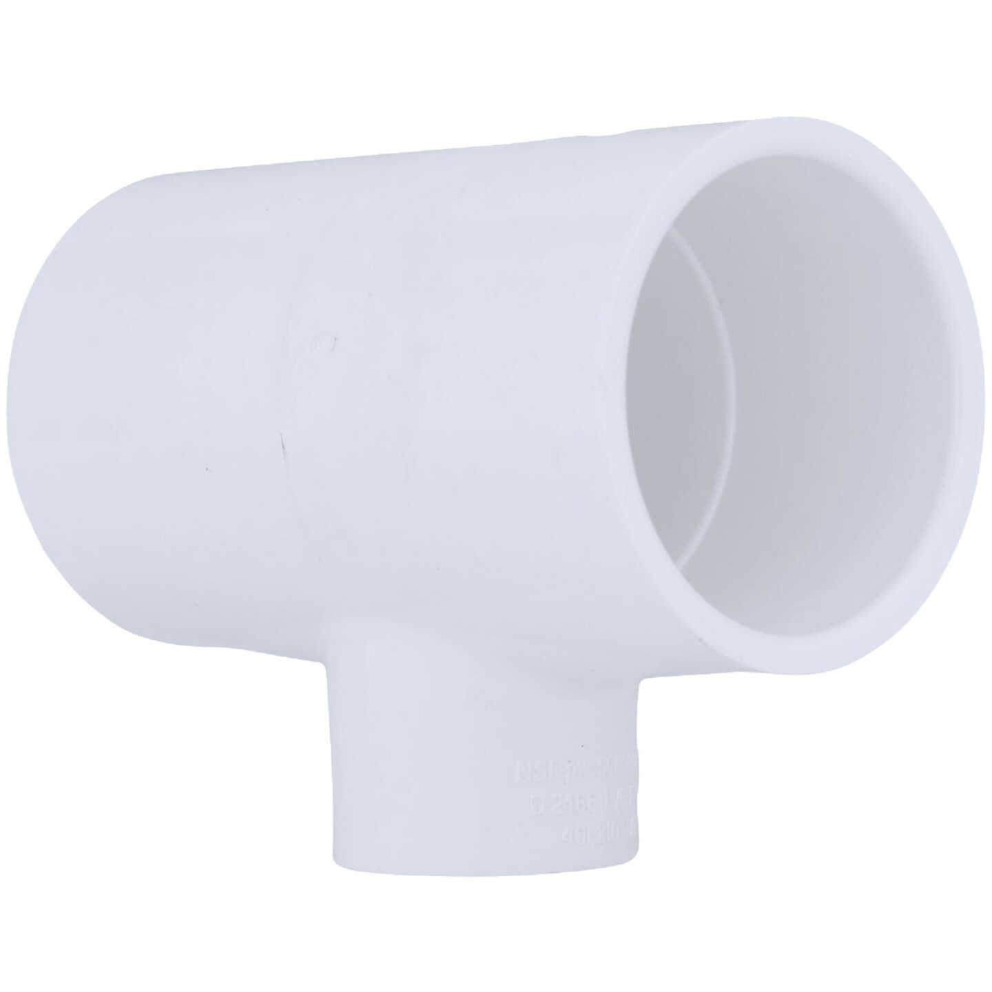 Charlotte Pipe 1-1/2 In. A x 1-1/2 In. B x 3/4 In. C Schedule 40 Pressure Reducing PVC Tee Image 1