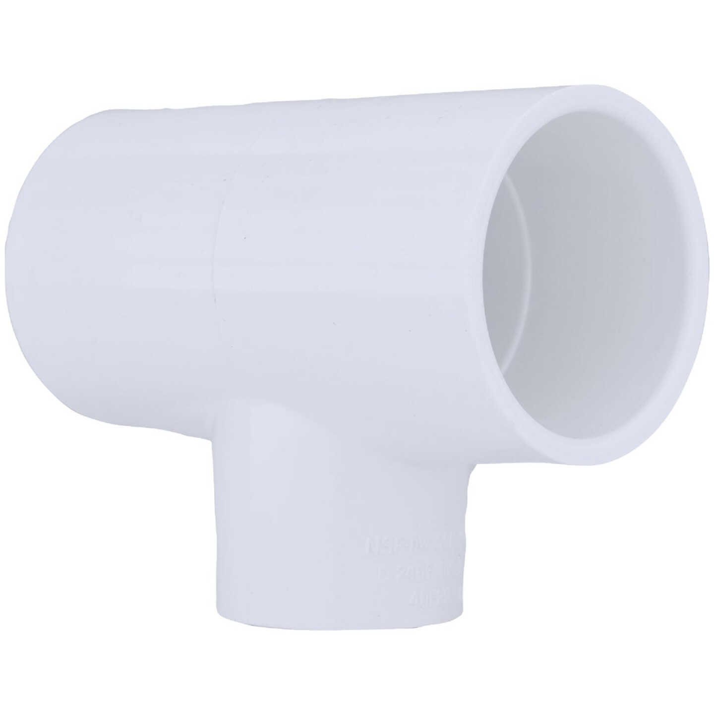 Charlotte Pipe 1-1/2 In. A x 1-1/2 In. B x 1 In. C Schedule 40 Pressure Reducing PVC Tee Image 1