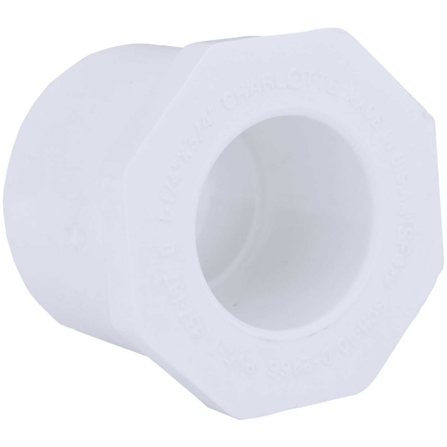 Charlotte Pipe 1-1/4 In. SPG x 3/4 In. Slip Schedule 40 PVC Bushing Image 1