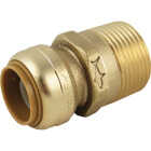 SharkBite 3/4 In. x 1 In. MNPT Straight Brass Push-to-Connect Male Adapater Image 1