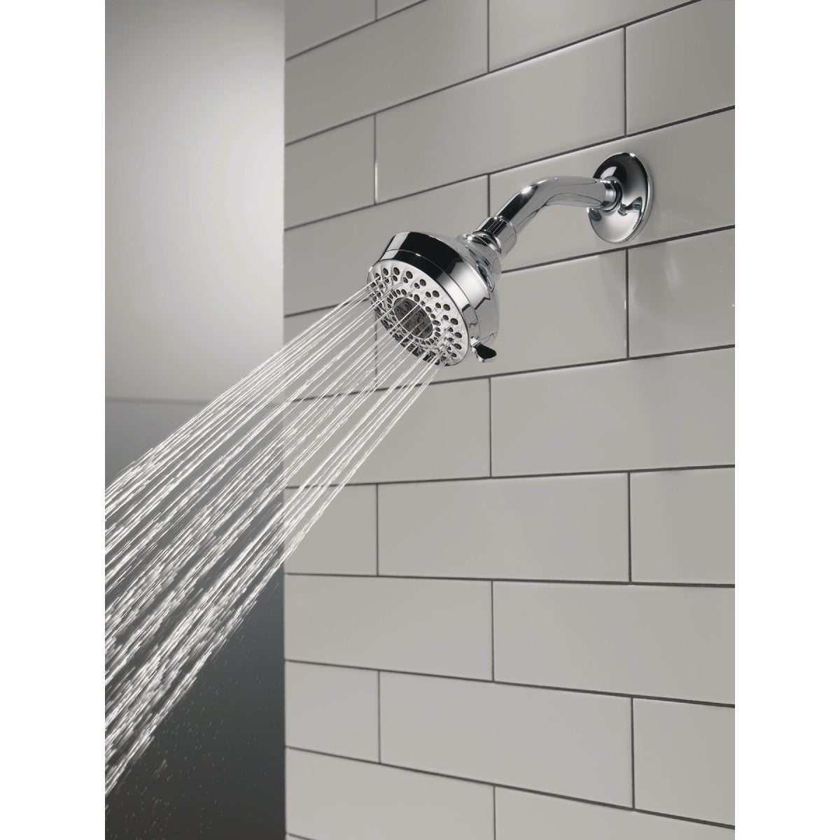 Delta 3-Spray 1.75 GPM Fixed Shower Head, Chrome Image 2