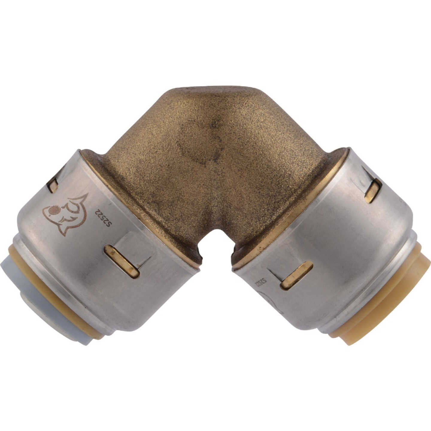 SharkBite 1/2 In. CTS x 1/2 In. Polybutylene 90 Deg. Push-to-Connect Conversion Brass Elbow Image 7
