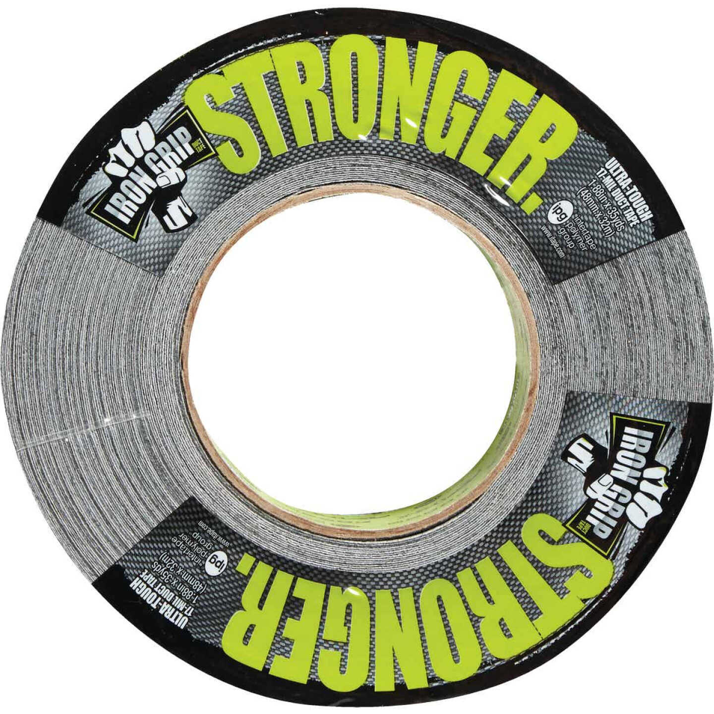 Intertape IRONGRIP 1.88 In. x 35 Yd. Duct Tape, Black Image 3
