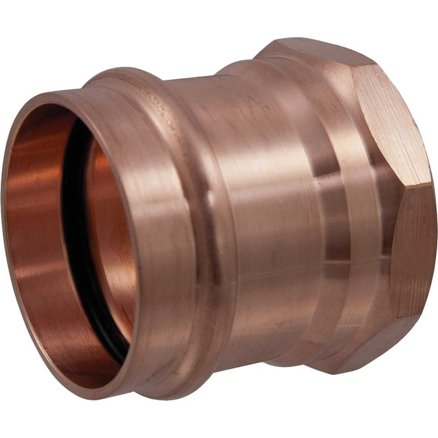 NIBCO 1/2 In. Press x 1/2 In. Female Copper Adapter Image 1