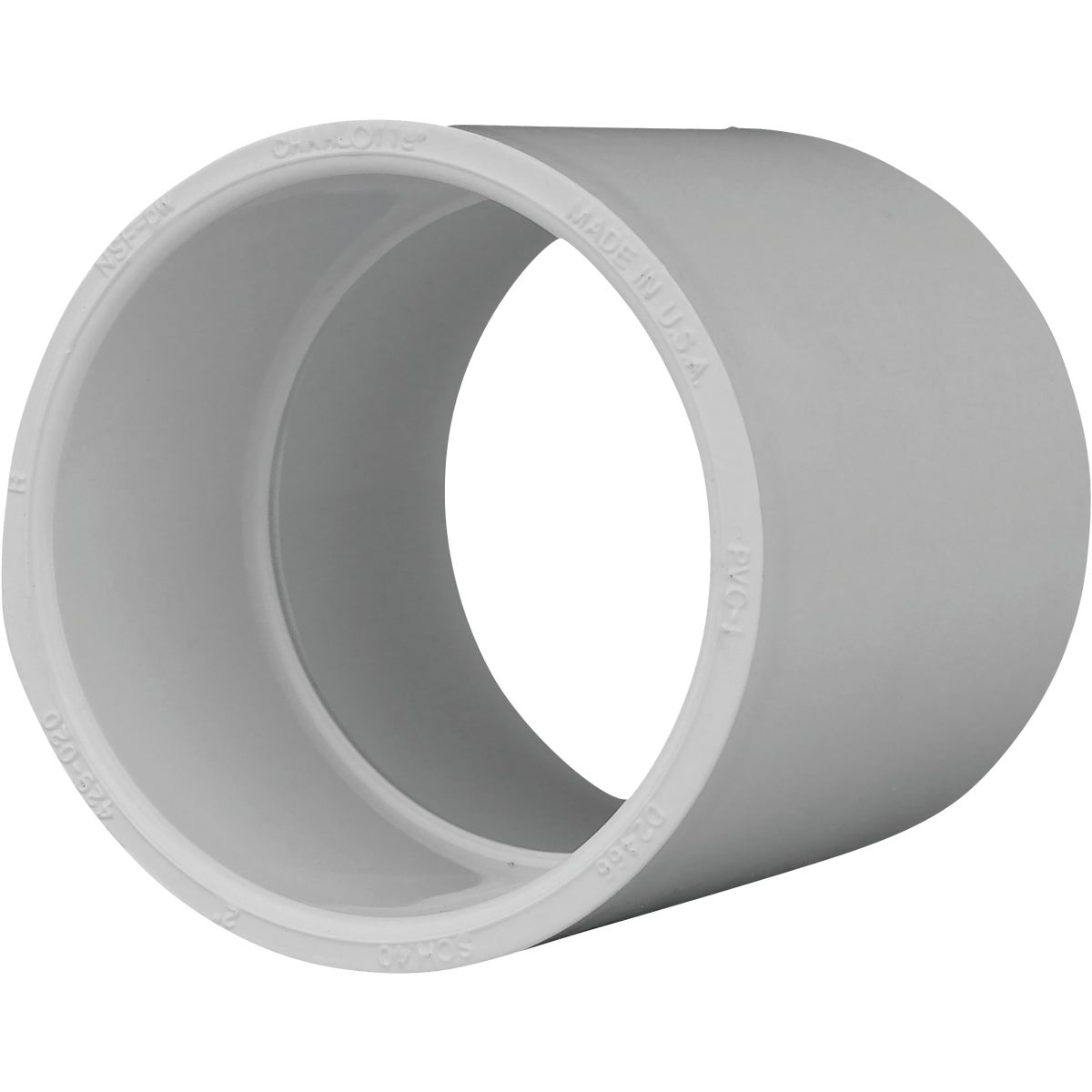 Charlotte Pipe 2 In. Sch. 40 PVC Coupling Image 1