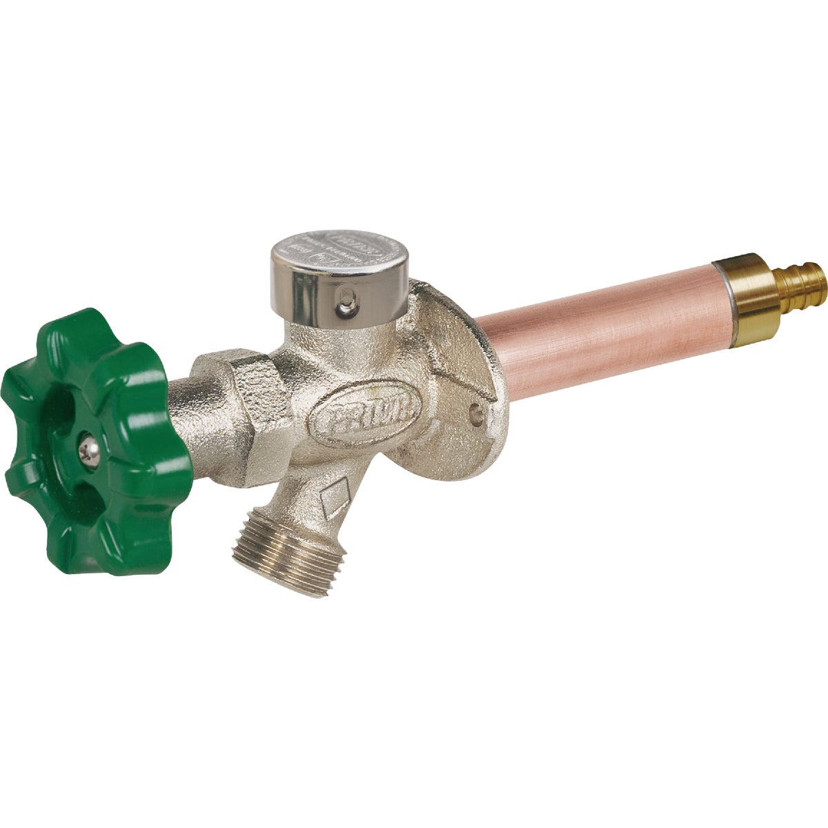 Prier 1/2 In. x 6 In. Crimp Pex Quarter-Turn Anti-Siphon Freezeless Wall Hydrant Image 1