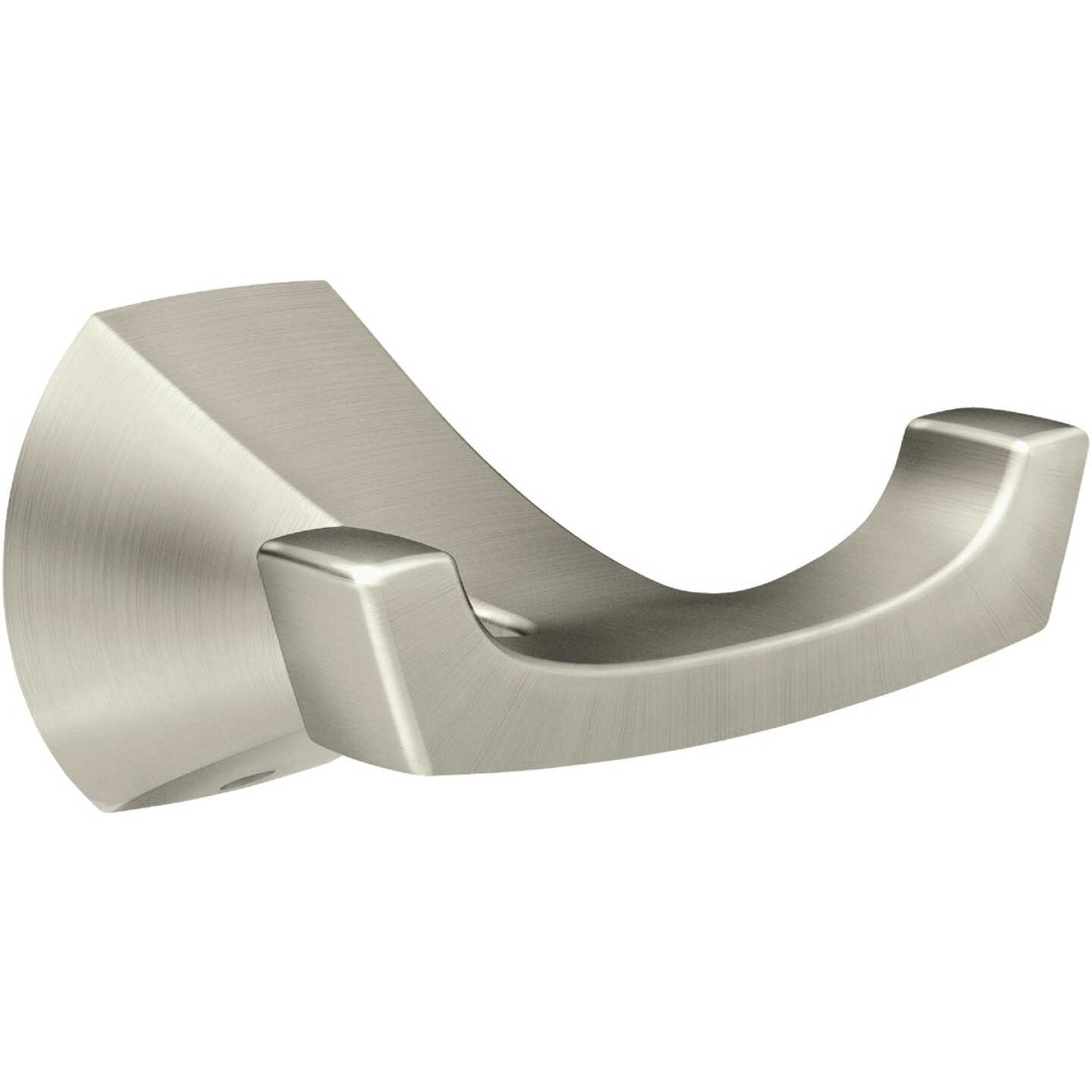 Moen Lindor Double Robe Hook, Spot Resist Brushed Nickel Image 1